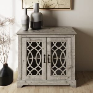Arcata Wooden Sideboard With 2 Doors In Mexican Grey