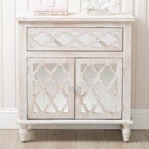 Halifax Mirrored Sideboard With 2 Doors 1 Drawer In Natural