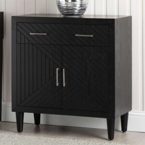 Sewell Wooden Sideboard With 2 Doors 1 Drawer In Black