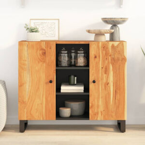 Alta Acacia Solid Wood Sideboard With 2 Doors In Brown