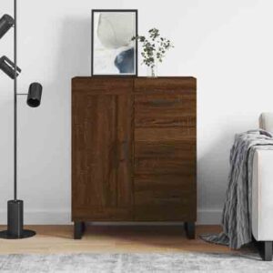 Avalon Wooden Sideboard With 1 Door 3 Drawers In Brown Oak