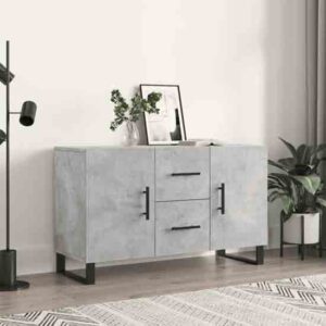 Avalon Wooden Sideboard With 2 Doors 2 Drawers In Concrete Grey