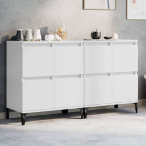 Peyton Wooden Sideboard With 8 Doors In White