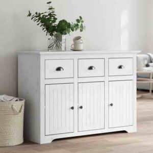Dillon Wooden Sideboard With 3 Doors 3 Drawers In White