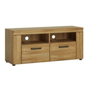 Corco Wooden TV Stand With 2 Drawers In Grandson Oak