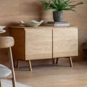 Madrina Wooden Sideboard With 2 Doors In Natural