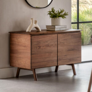 Madrina Wooden Sideboard With 2 Doors In Walnut