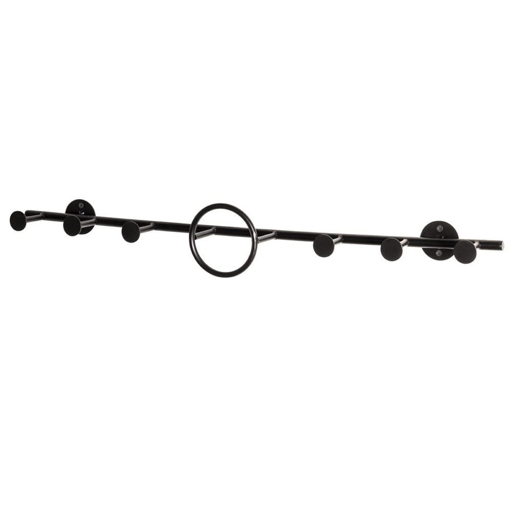 Palmer Metal Wall Hung Coat Rack In Black