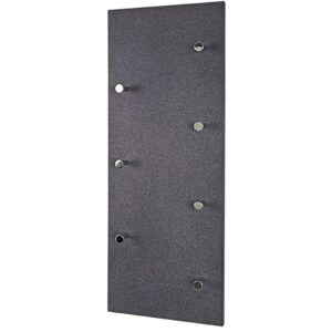 Berwyn Wooden Coat Rack In Granite And Chrome