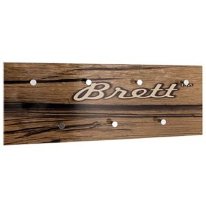 Berwyn Wooden Coat Rack In Motif And Chrome