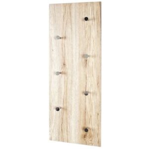 Berwyn Wooden Coat Rack In San Remo Oak And Chrome