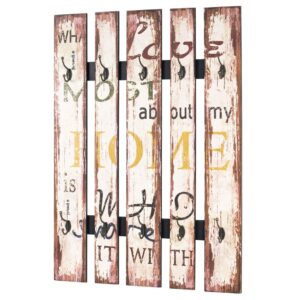 Berwyn Wooden Coat Rack In Vintage