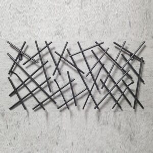 Corsicana Medium Metal Wall Hung Coat Rack In Black