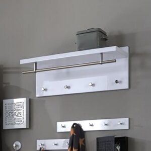 Learo Wooden Coat Rack In White