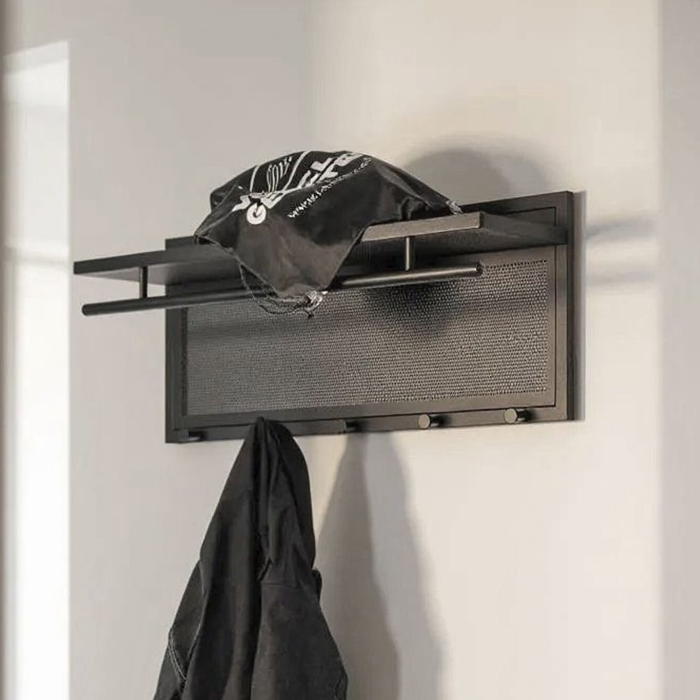 Prichard Metal Coat Rack In Black