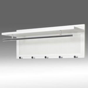 Prichard Metal Coat Rack In Chrome White