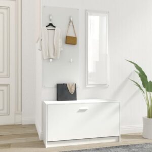 Cullman Wooden Hallway Furniture Set In White