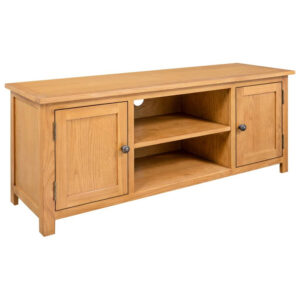 Syracuse Wooden TV Stand With 2 Doors - Natural