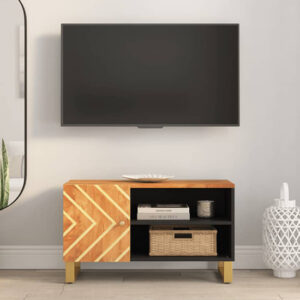 Sarlat Mangowood TV Stand 1 Door In Brown And Black