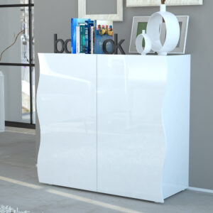 Ice High Gloss Sideboard With 2 Doors In White